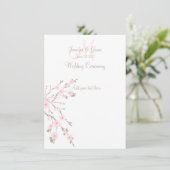 さくらんぼ·ブロ結婚ッサム教会 招待状 (スタンド正面)