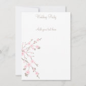 さくらんぼ·ブロ結婚ッサム教会 招待状 (裏面)