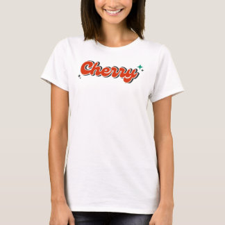 「さくらんぼ」プリント Tシャツ