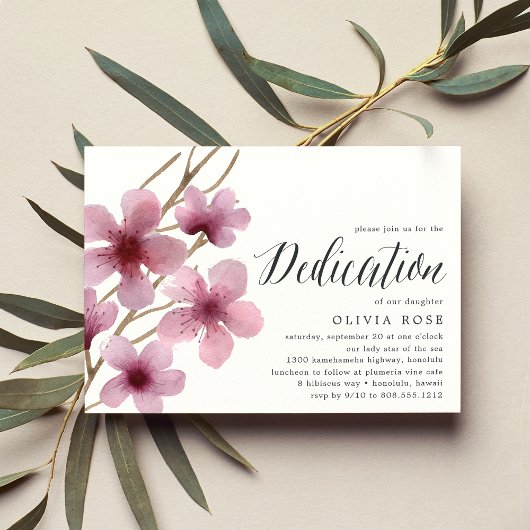 さくらんぼ | ベビー献納招待状 招待状