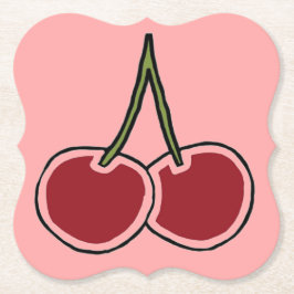 さくらんぼ ペーパーコースター