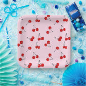 さくらんぼ ペーパープレート (パーティー)