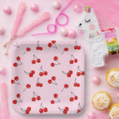 さくらんぼ ペーパープレート (パーティー)