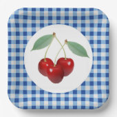 さくらんぼ  ペーパープレート (正面)