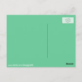 さくらんぼ&ミントカップケーキポストカード ポストカード (裏面)