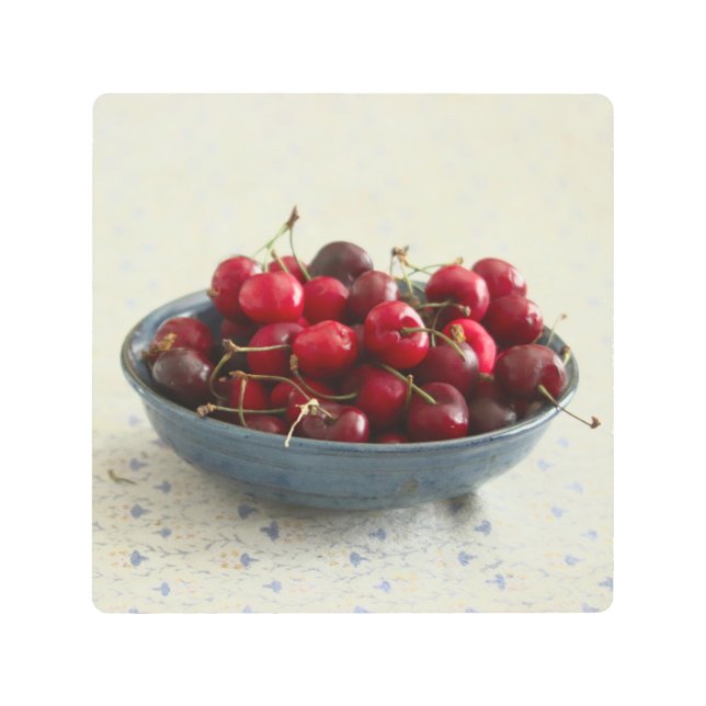 さくらんぼ メタルプリント (正面)