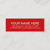 さくらんぼ(モダン正方形) スキニー名刺 (裏面)