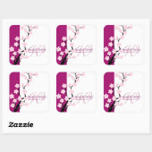 さくらんぼ | モノグラムのシール スクエアシール (シート)