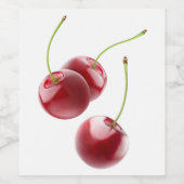 さくらんぼ ワインラベル (シングルラベル)