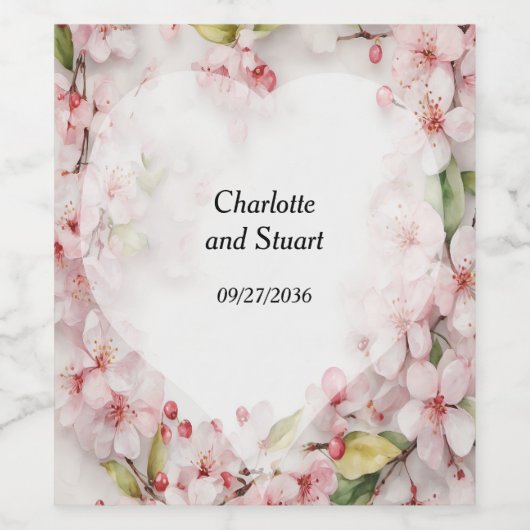 さくらんぼ ワインラベル (シングルラベル)