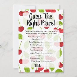 さくらんぼ 予想価格 赤ちゃん歓迎会 ゲーム