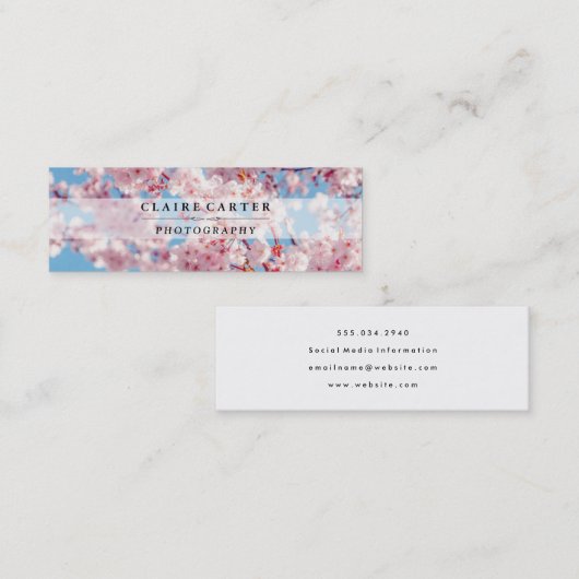 さくらんぼ |写真家 スキニー名刺 (正面/裏面)