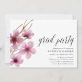 さくらんぼ |卒業パーティー招待状 招待状 (正面)