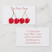 さくらんぼ 名刺 (正面/裏面)