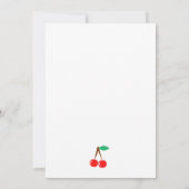 さくらんぼ 招待状 (裏面)