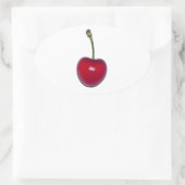 さくらんぼ 楕円形シール (バッグ)