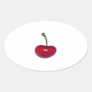 さくらんぼ 楕円形シール