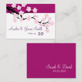 さくらんぼ | 結婚座席表 プレイスカード (正面/裏面)