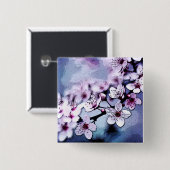 さくらんぼ 缶バッジ (正面&裏面)