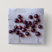 さくらんぼ 缶バッジ (正面)