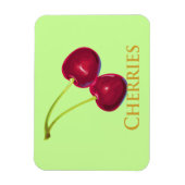 さくらんぼ(茎あり) マグネット (縦)