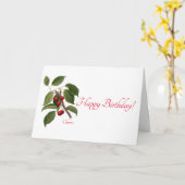 「さくらんぼ」誕生日・カード カード (黄色い花)