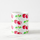 さくらんぼ、赤さくらんぼ コーヒーマグカップ (中央)