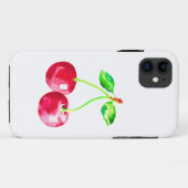 さくらんぼ、赤さくらんぼ Case-Mate iPhoneケース (裏面(横))