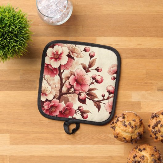 さくらんぼ 鍋敷き (トップダウン)