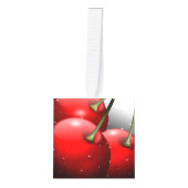 さくらんぼ（露） キューブオーナメント (正面)