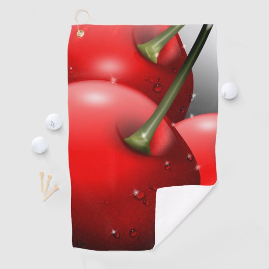 さくらんぼ（露） ゴルフタオル (インサイチュ)