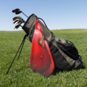 さくらんぼ（露） ゴルフタオル (グリーン)