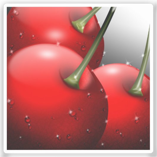 さくらんぼ（露） シール (正面)