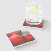 さくらんぼ（露） ストーンコースター (横)