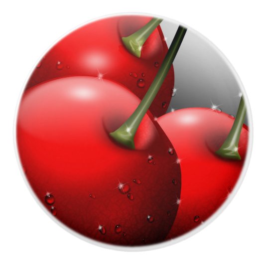 さくらんぼ（露） セラミックノブ (正面)