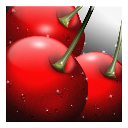 さくらんぼ（露） フォトプリント            (正面)