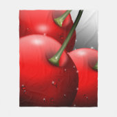さくらんぼ（露） フリースブランケット (正面)