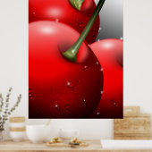 さくらんぼ（露） ポスター (キッチン)