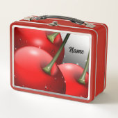 さくらんぼ（露） メタルランチボックス (正面)