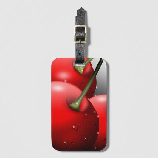 さくらんぼ（露） ラゲッジタグ (正面縦)