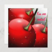 さくらんぼ（露） 招待状 (正面/裏面)