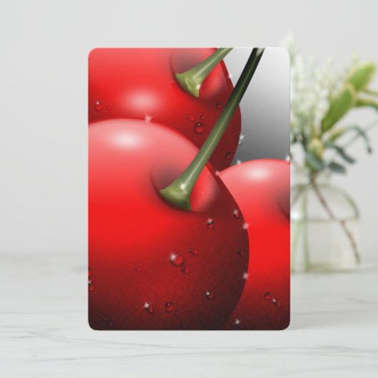 さくらんぼ（露） 招待状 (スタンド正面)