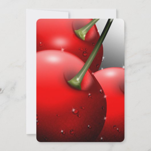 さくらんぼ（露） 招待状 (正面)