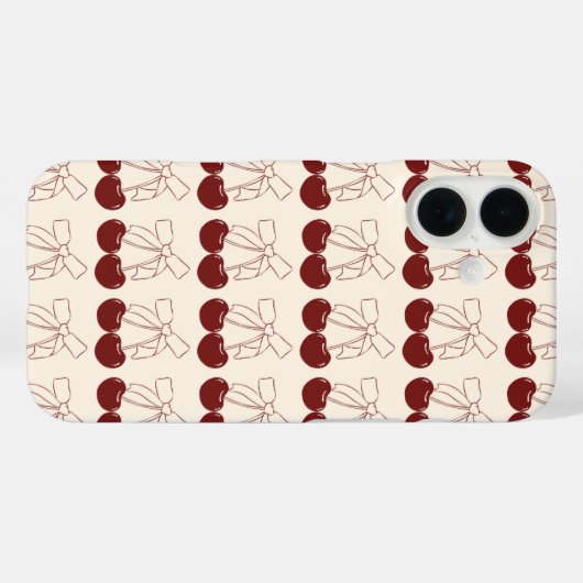 さくらんぼ Case-Mate iPhoneケース (裏面 (横))