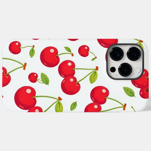 さくらんぼ Case-Mate iPhoneケース (裏面 (横))