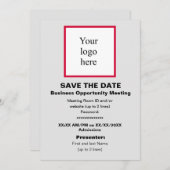 さくらんぼ/Wht./Lt.グレーの仮想バス。開くMtgロゴ セーブザデート (正面/裏面)