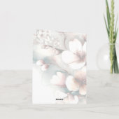 さくらんぼBlossomモノグラムノートカード ノートカード (裏面)