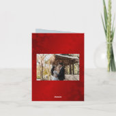 さくらんぼBlossom 中国の結婚 Photo's Thank You サンキューカード (裏面)