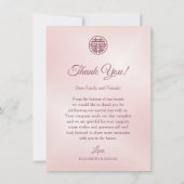 さくらんぼBlossom 結婚Photo's Thank You サンキューカード (裏面)