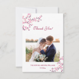 さくらんぼBlossom 結婚Photo's Thank You 招待状